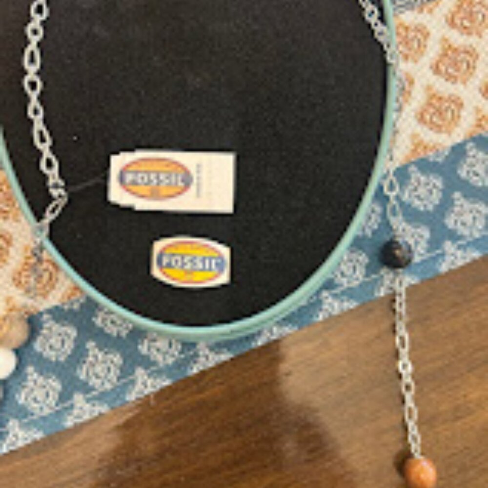 NWT Fossil Beaded Necklace with Original "Finch Seed Mix" Novelty Tin - Picture 4 of 7